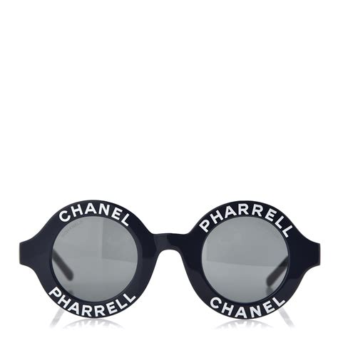 chanel pharrell round sunglasses|Chanel sunglasses with clear sides.